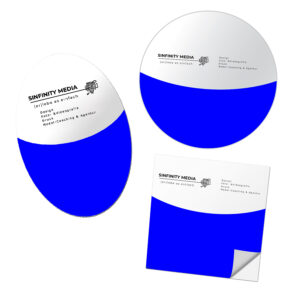 Aufkleber mit fester Größe