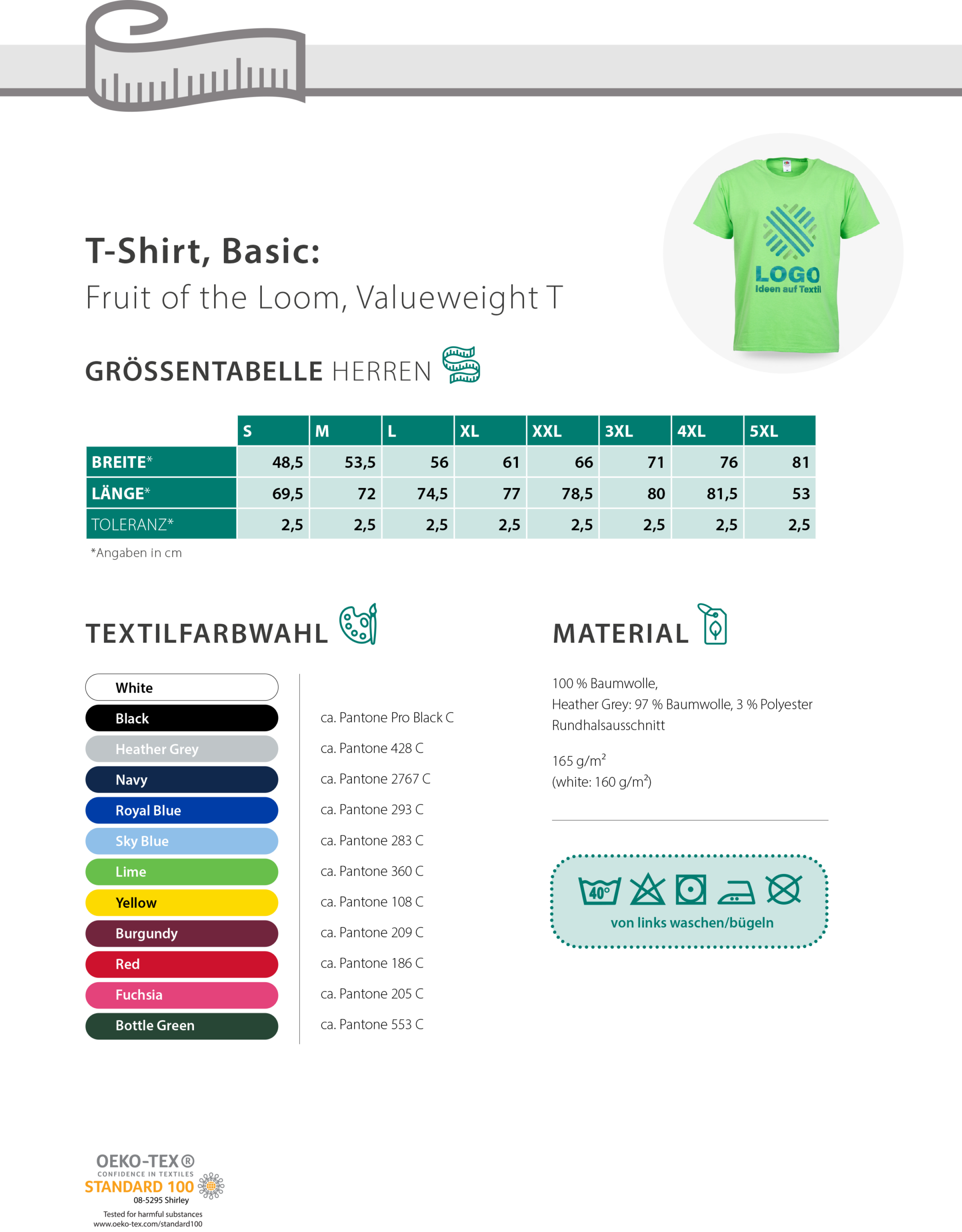 T-Shirt Basic - beidseitig – Bild 5